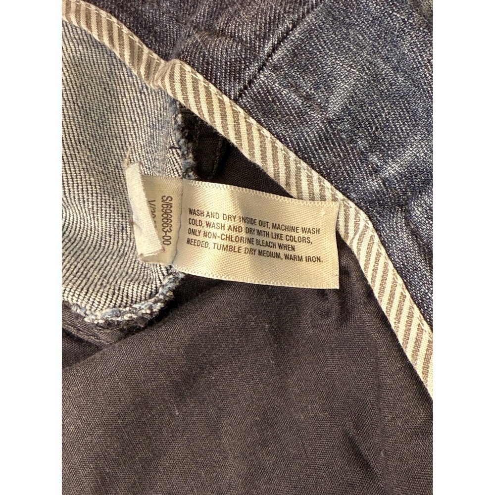 Gap brand Denim Wide Leg Blue cotton blend Casual Women's trousers size 6 reg - Picture 9 of 13